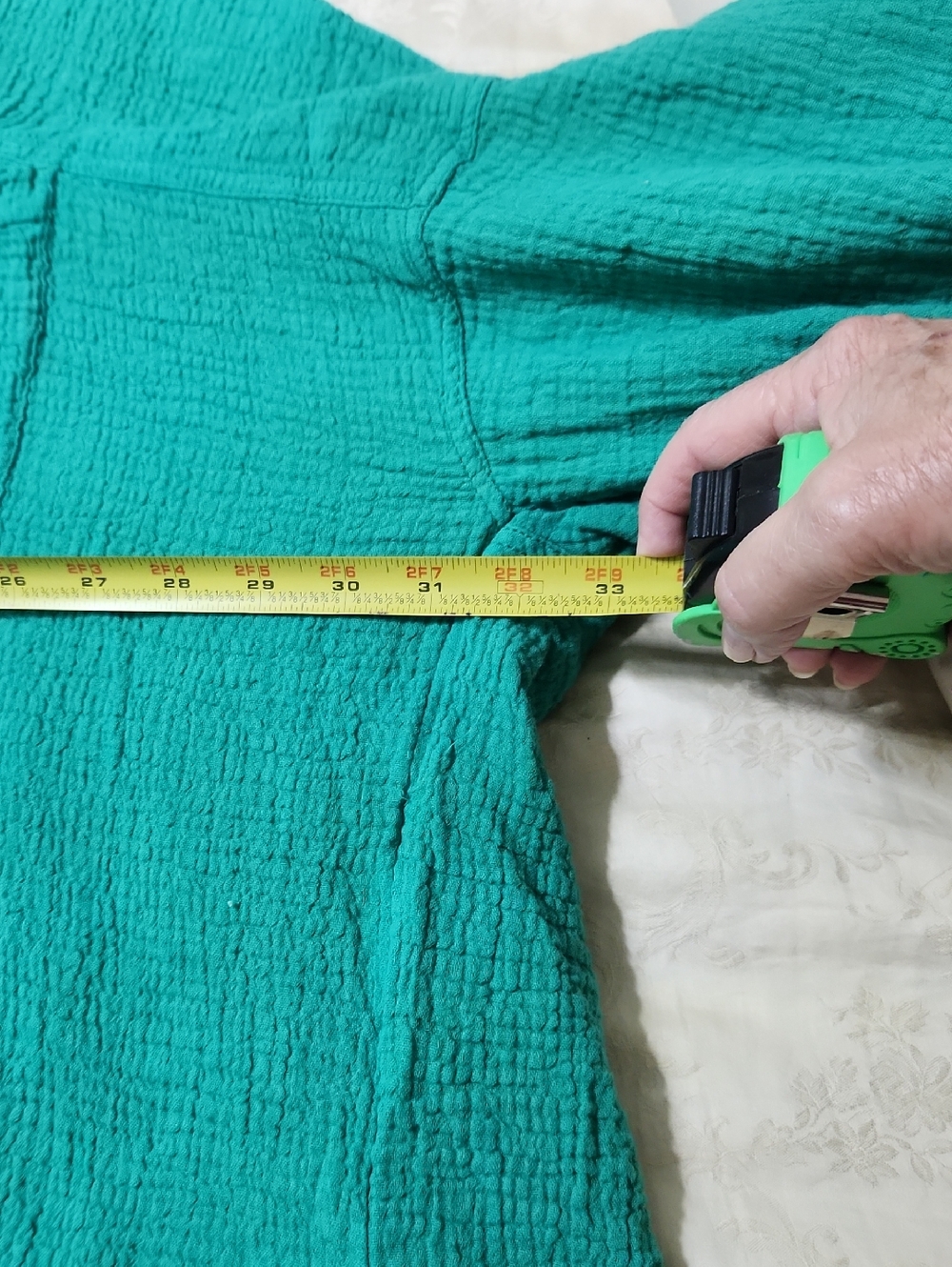 We The Free Lightweight Gauze Shirt in Teal - Picture 11 of 12
